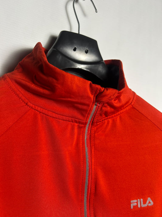 Fila Red Half Zip Upper - Large