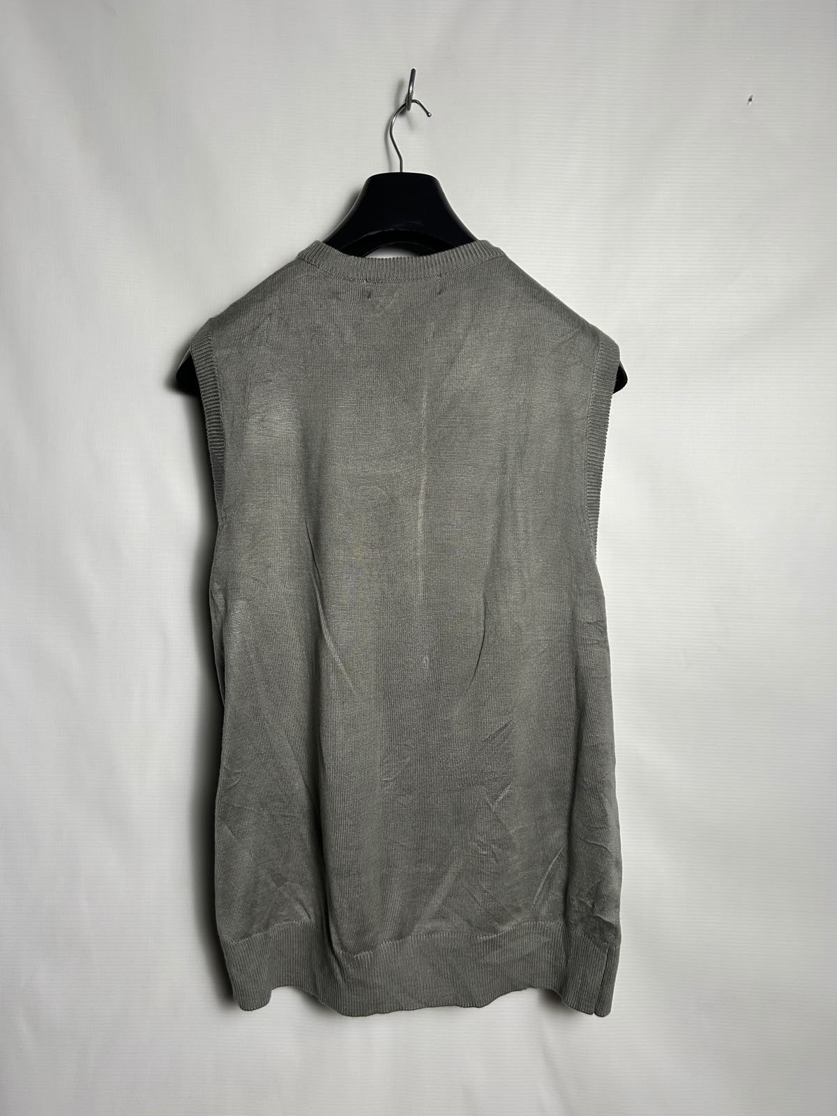 Linea Uomo Grey V Neck Sando Upper - Medium