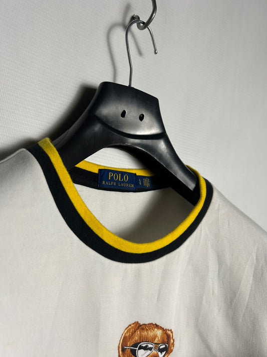 Polo White Big Logo Round Neck Upper - Large
