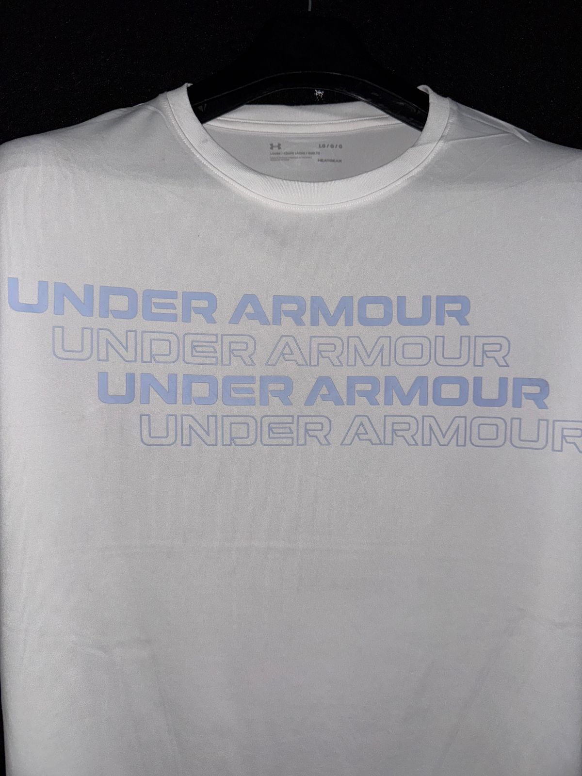 Under Armour Light Blue/White Round Neck - Large