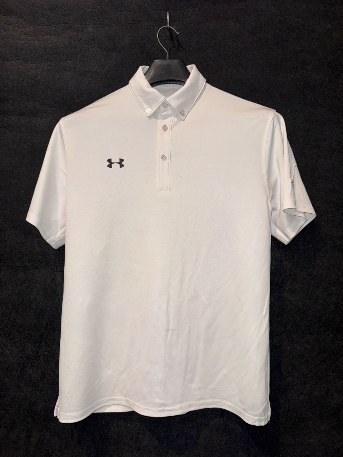 Under Armour White Polo - Medium