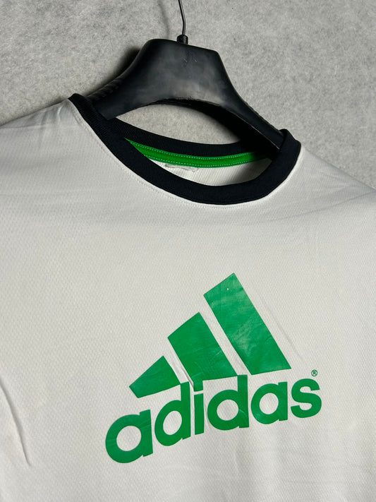 Adidas Big Logo White Round Neck - Large