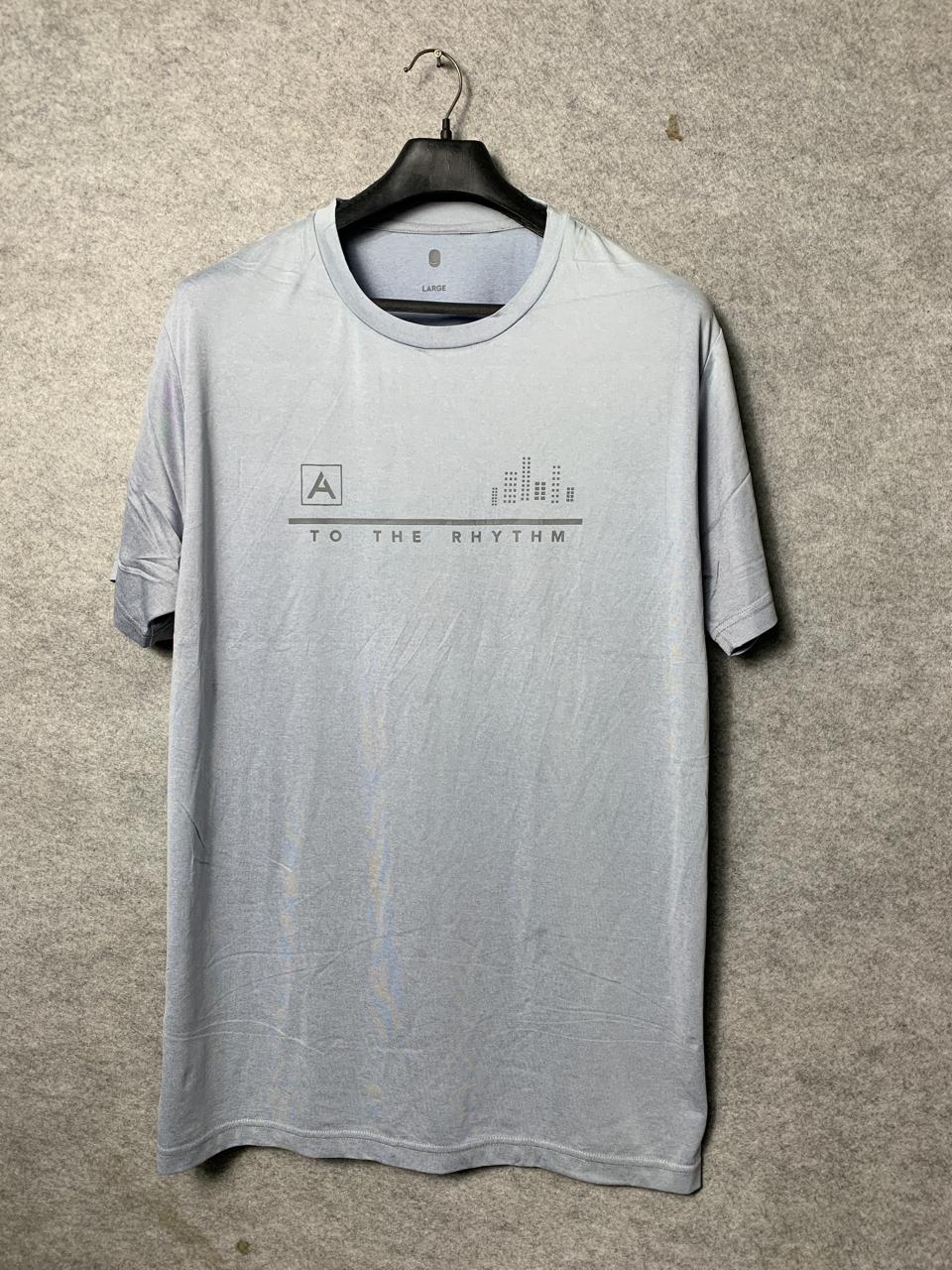 Grey Round Neck Tee - XL