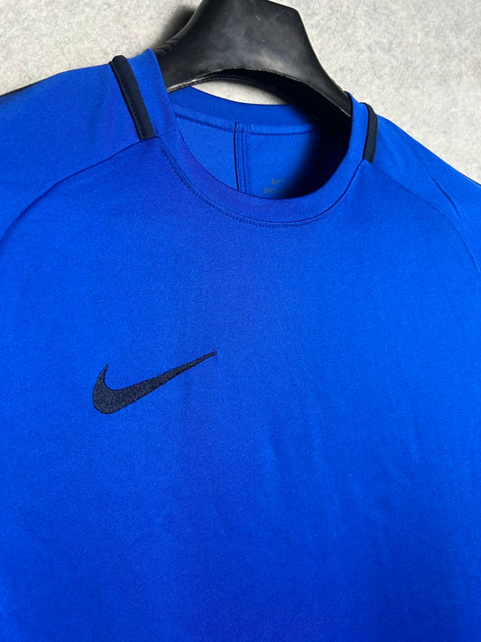 Nike Dri Fit Blue Round Neck - Large