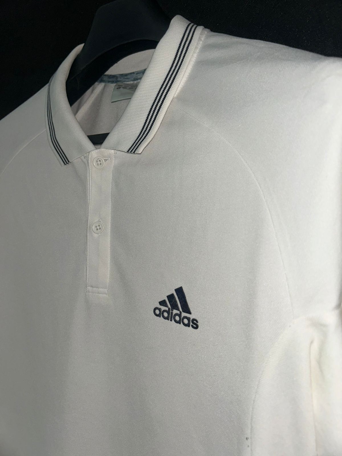 Adidas White Polo - Large