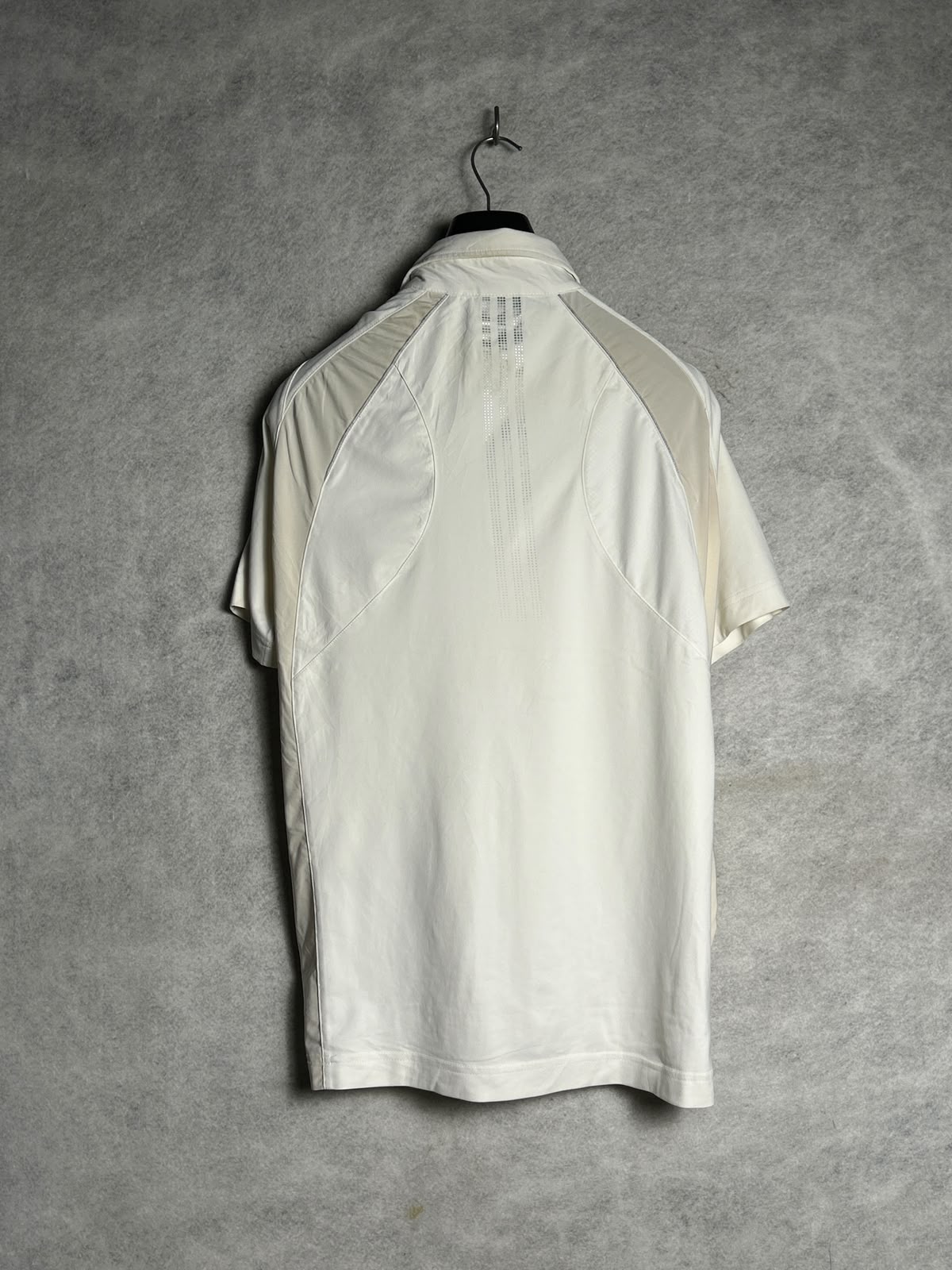 Adidas White Polo Half Zip - Large