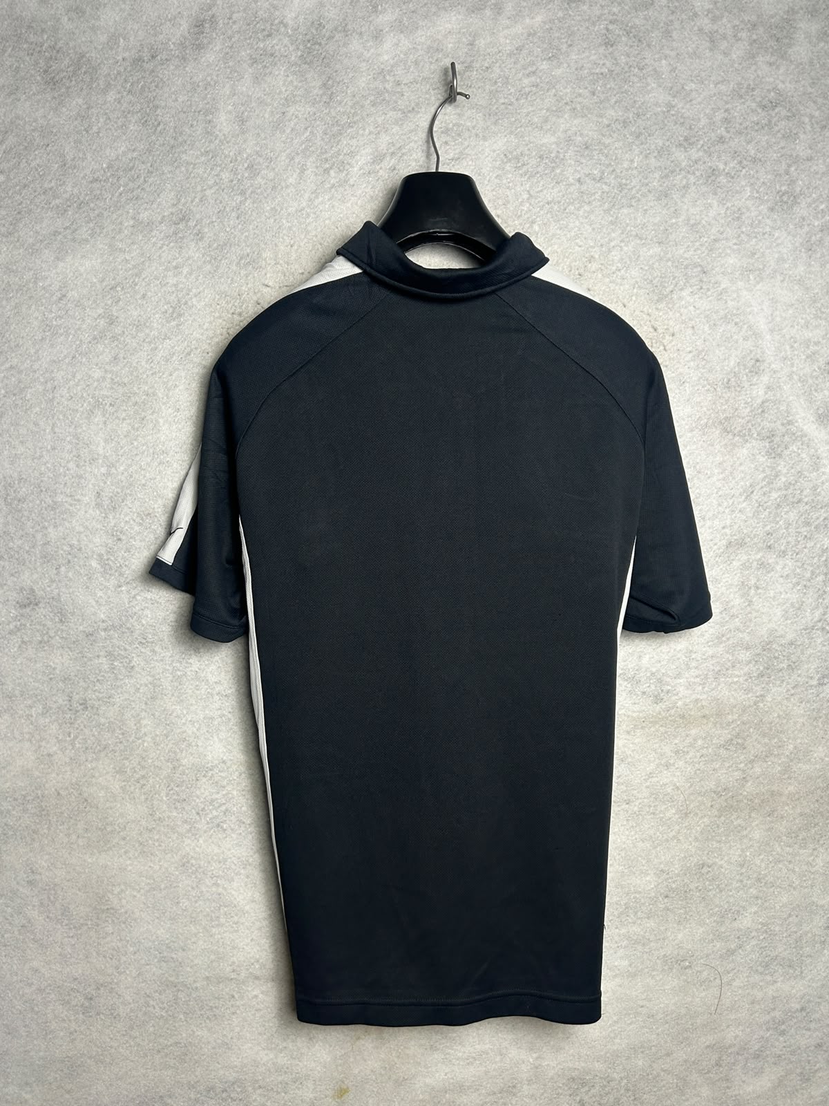 Nike Black And White Polo - Large