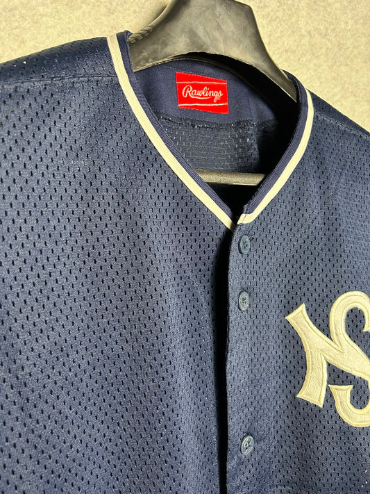 Blue Jersey With NY Logo- Large