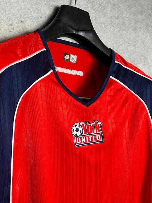 York United Big Logo Red V Neck - Medium