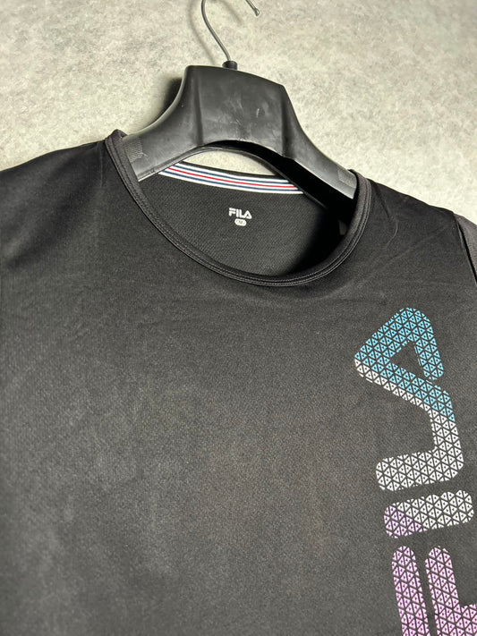 Fila Black Round Neck - Medium