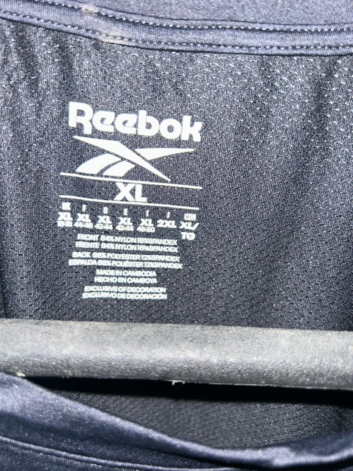 Reebok Black Round Neck - XL