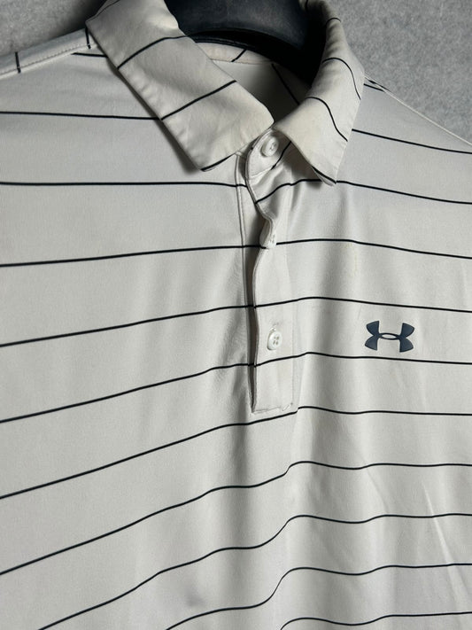Under Armour White Polo - Large
