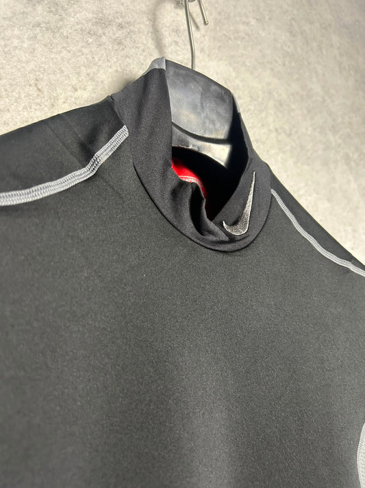 Nike Pro Combat Dri Fit Mock Neck Full Sleeves - XXL