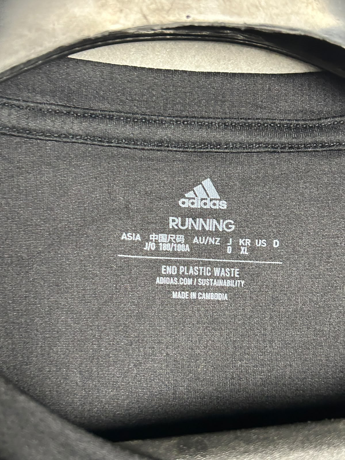 Adidas Runing Black Round Neck - XL