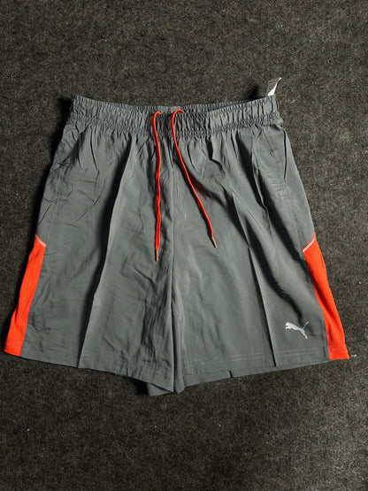 Puma Orange Grey Shorts - Medium