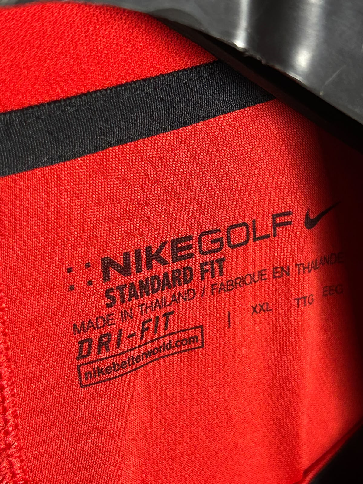 Nike Golf Red Polo Dri Fit - XXL