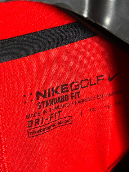 Nike Golf Red Polo Dri Fit - XXL