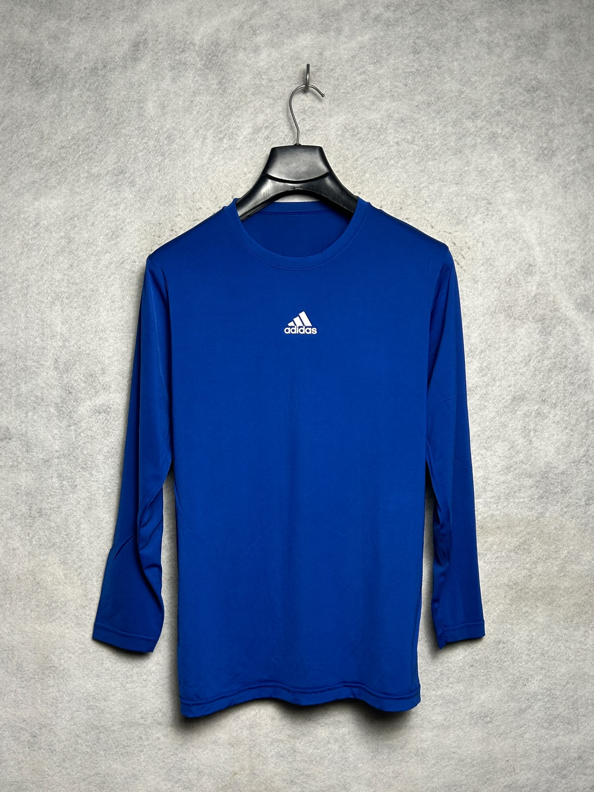 Adidas Blue Round Neck Full Sleeves - Large