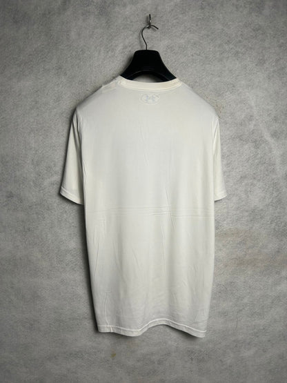 Under Armour Heat Gear Big Logo White - Large