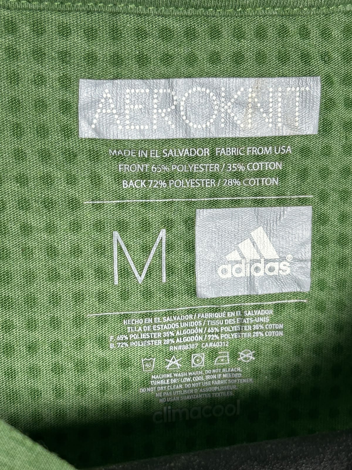 Adidas Aeroknit Green Round Neck - Medium
