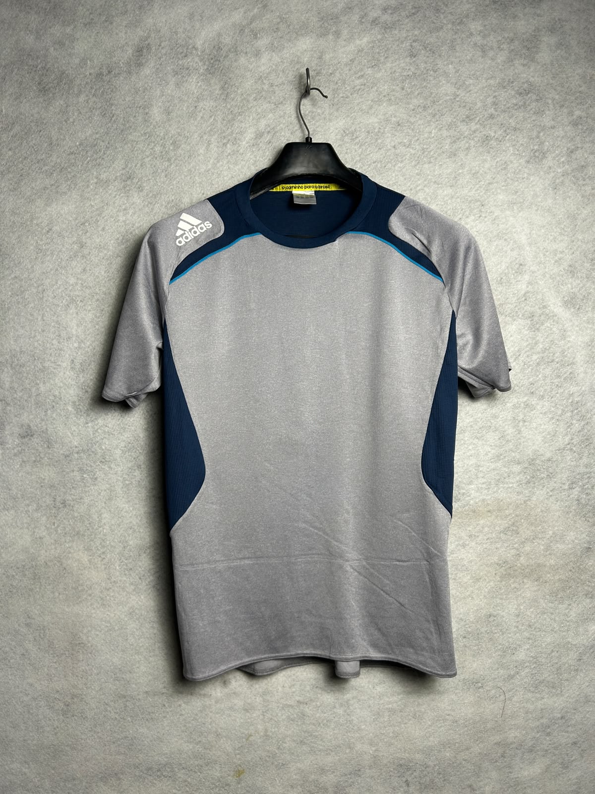 Adidas Blue And Grey Round Neck - Medium