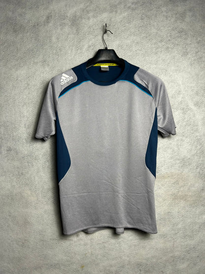 Adidas Blue And Grey Round Neck - Medium