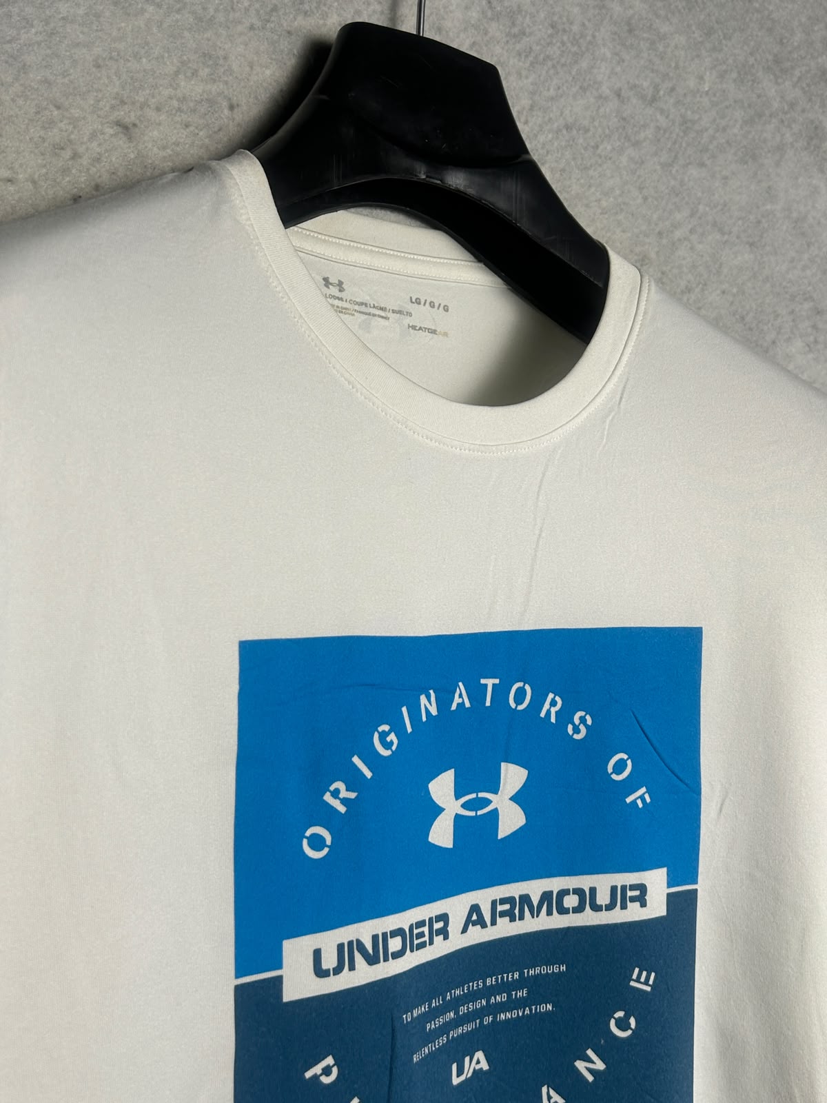 Under Armour Heat Gear Big Logo White - Large