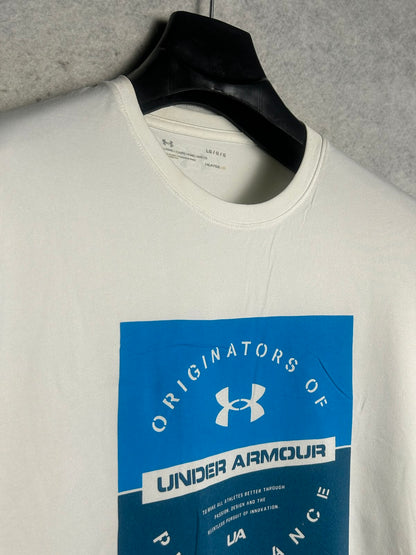 Under Armour Heat Gear Big Logo White - Large
