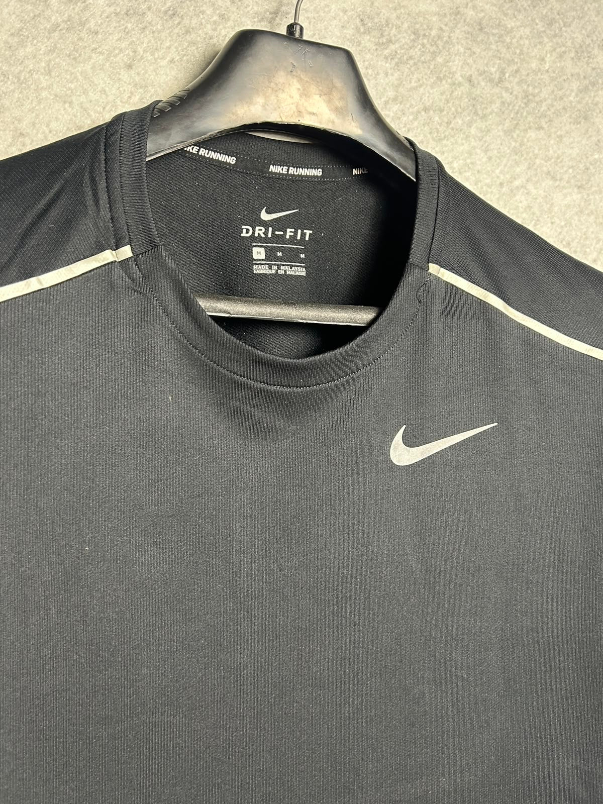Nike Black Dri Fit V Neck  - Medium