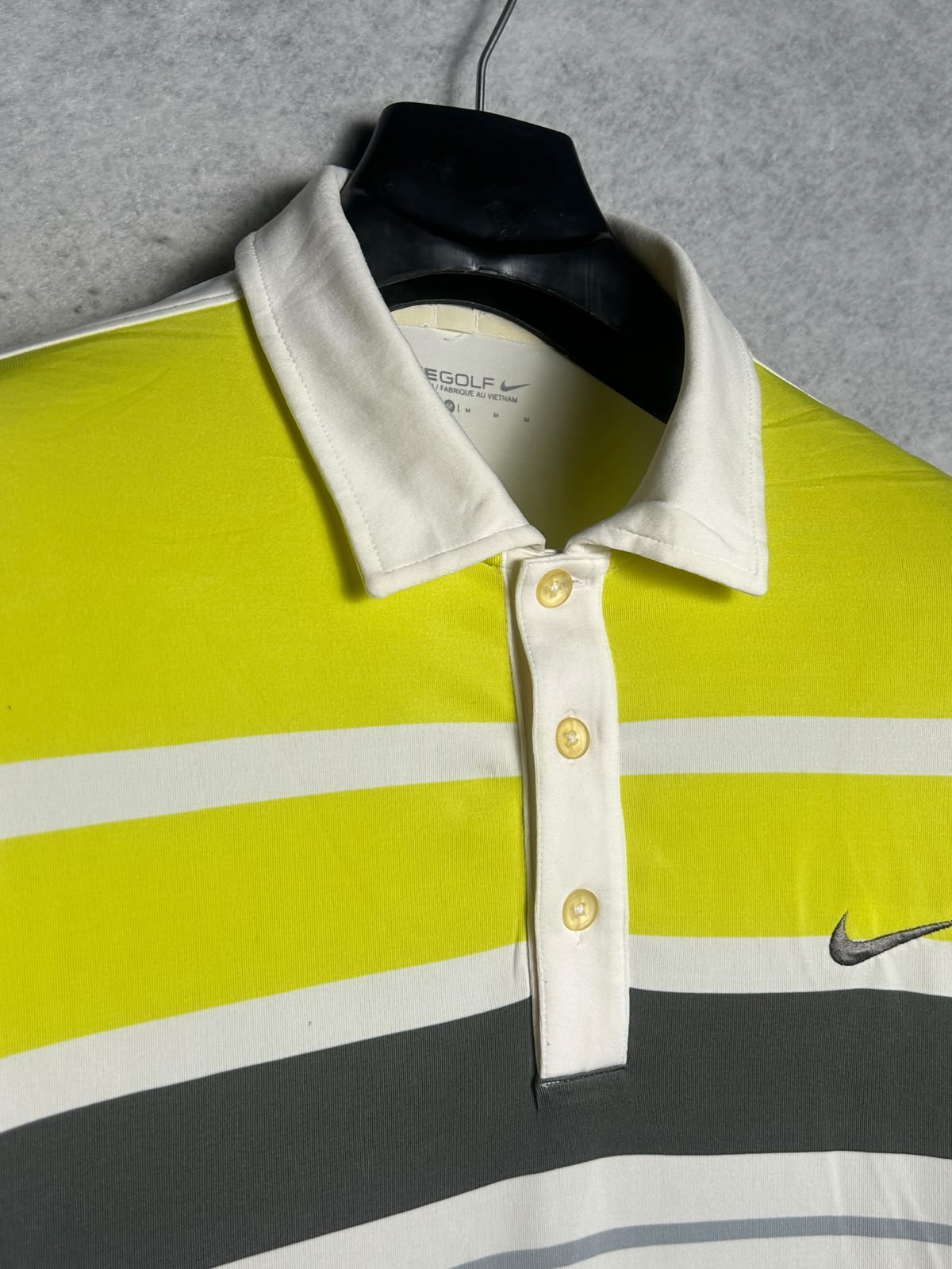 Nike Golf Dri Fit Polo White With Multicolour - Medium