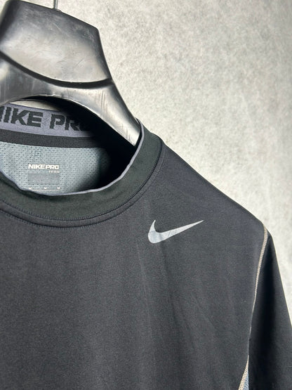 Nike Pro Black Round Neck - Medium