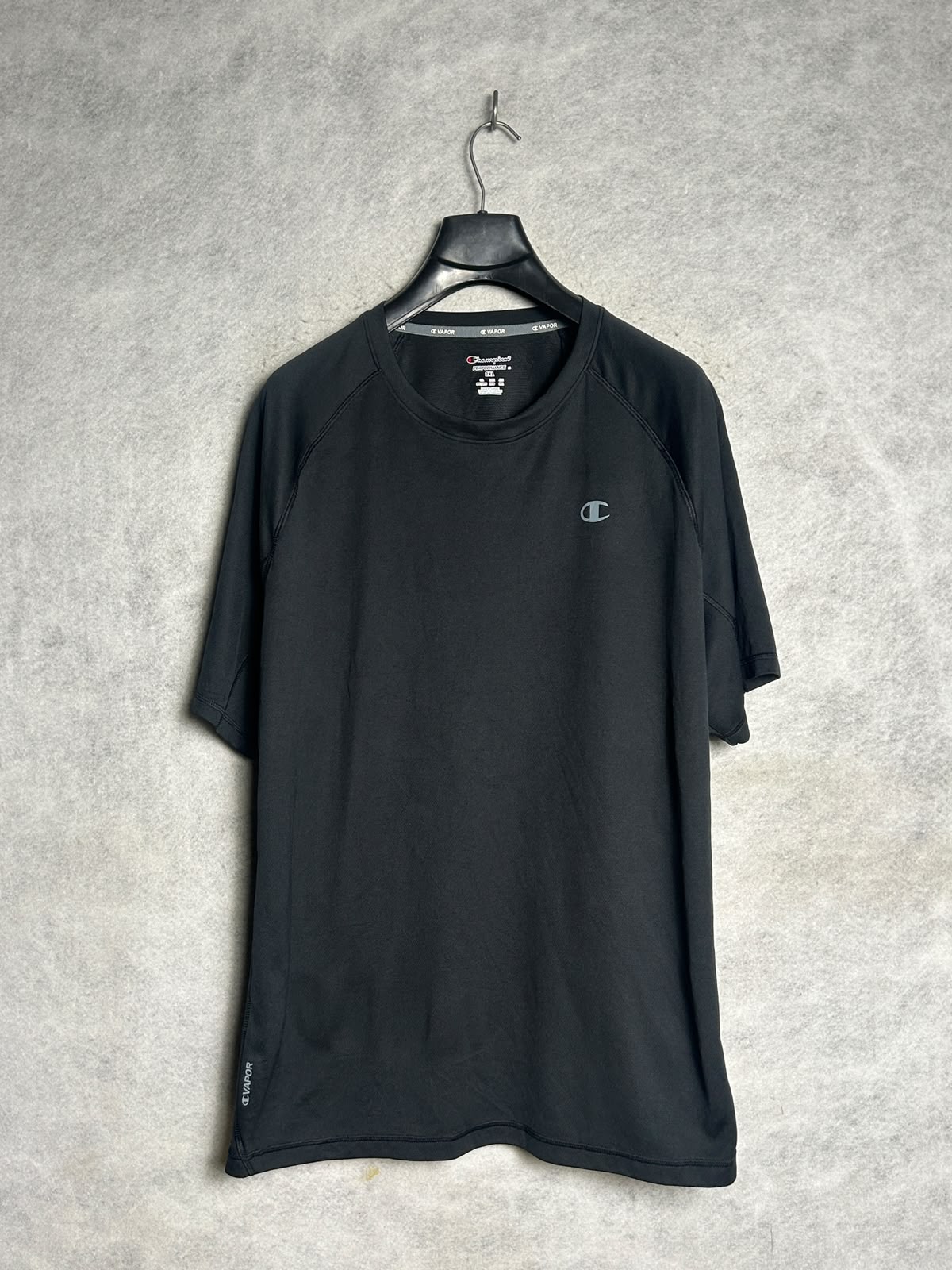 Champion Black Round Neck - 2XL
