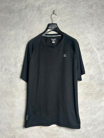Champion Black Round Neck - 2XL