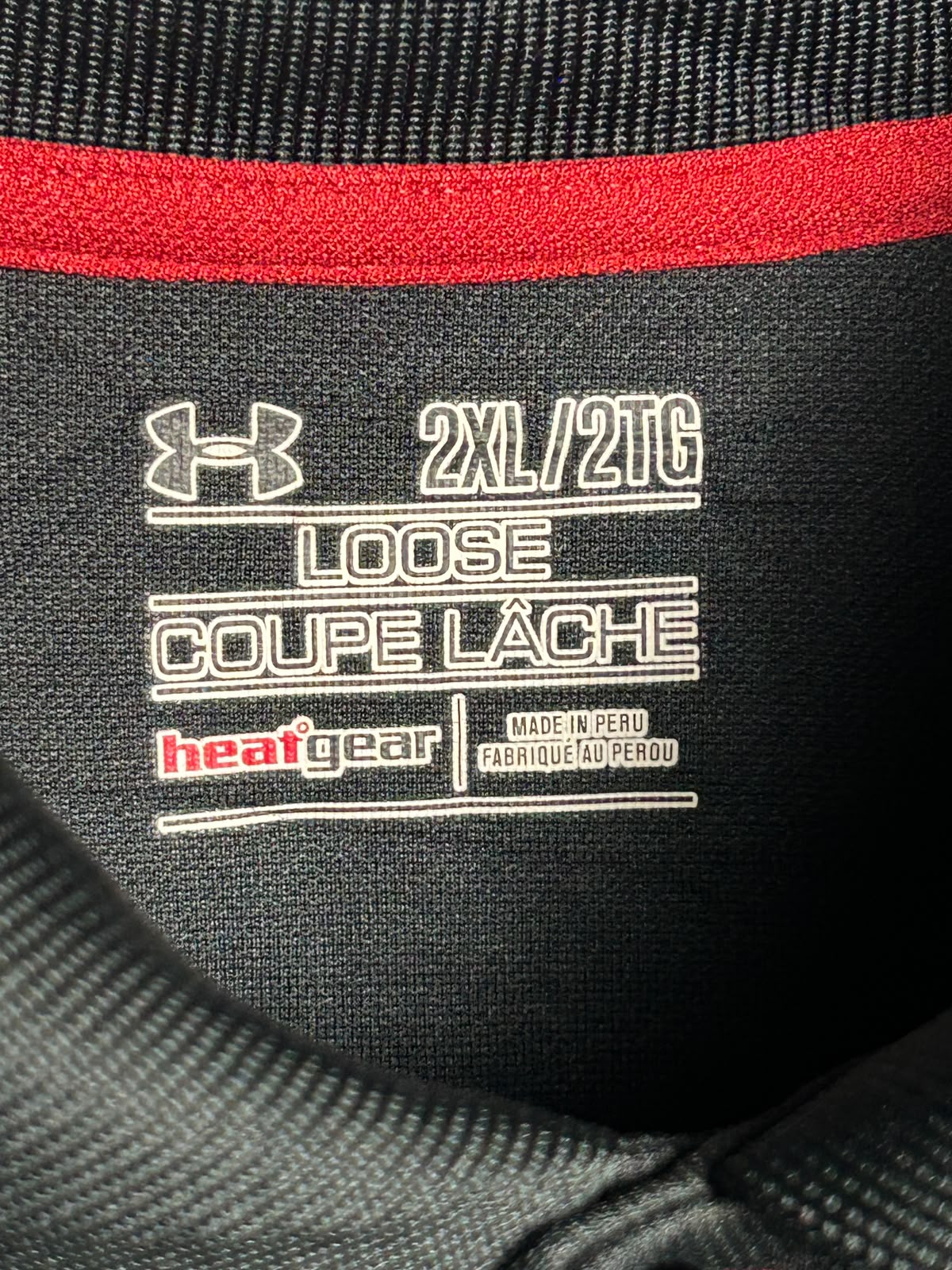 Under Armour Heat Gear Black Polo - 2XL