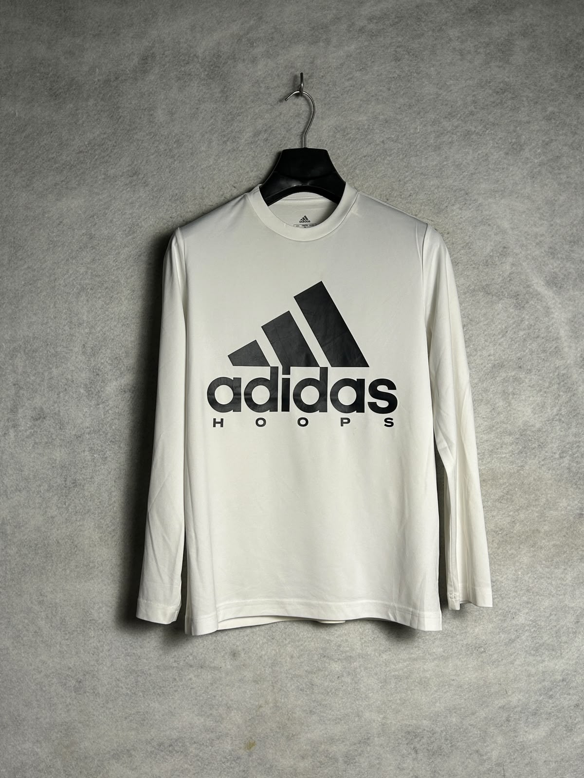 Adidas Big Logo White Full Sleeves - Small