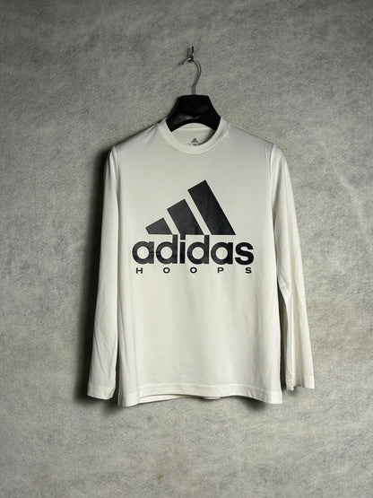 Adidas Big Logo White Full Sleeves - Small