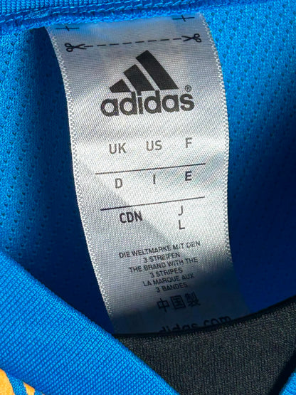 Adidas Blue V Neck - Large