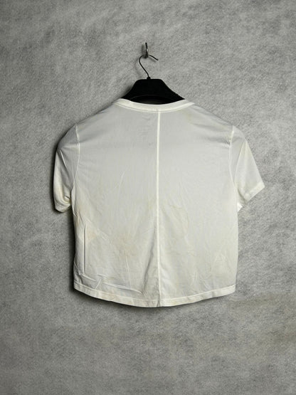 Nike White Dri Fit Training Top - Medium