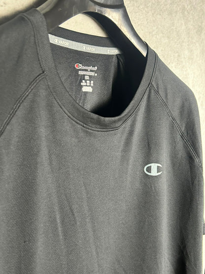 Champion Black Round Neck - 2XL