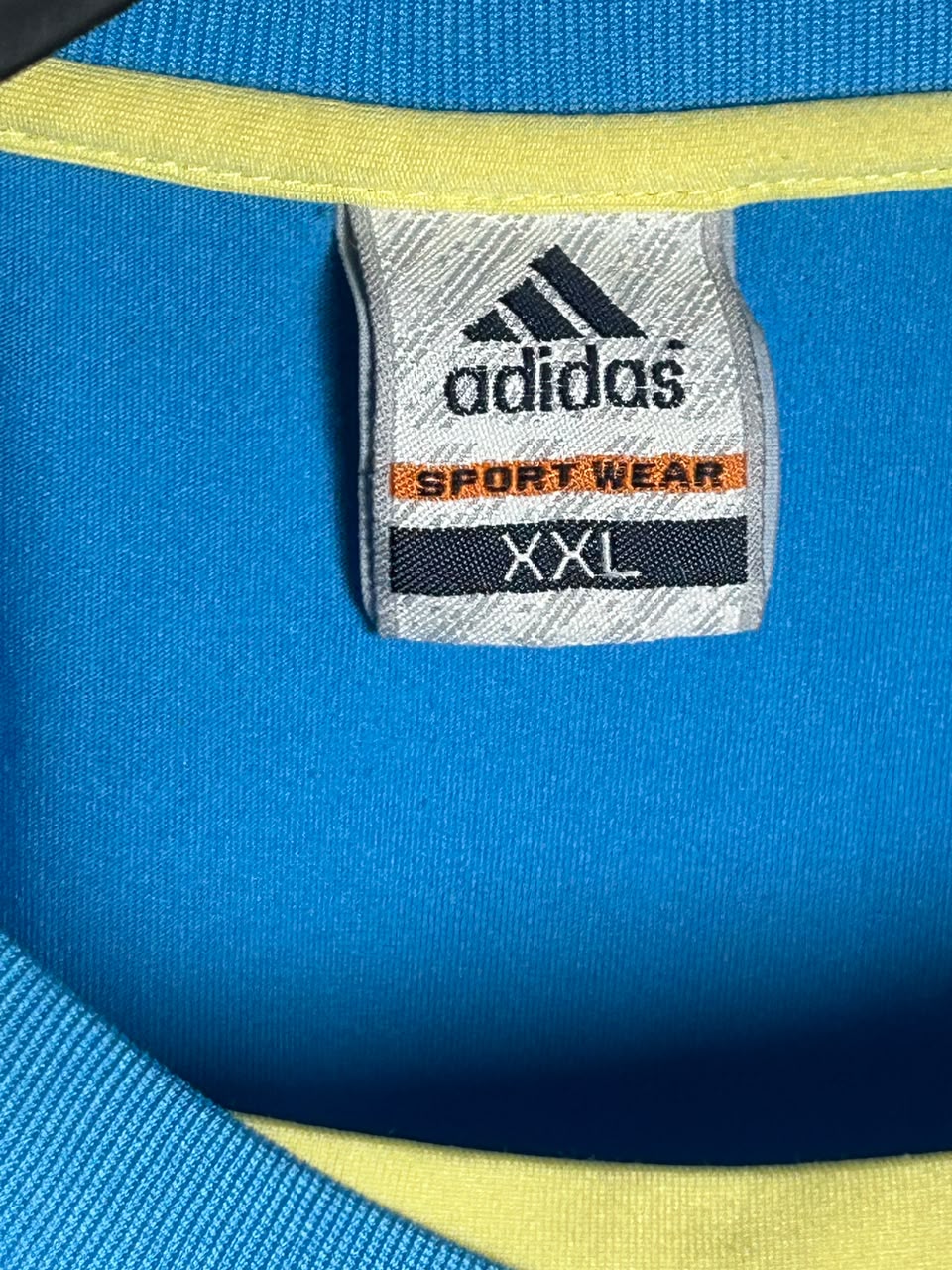 Adidas Sports Wear Blue Round Neck - XXL