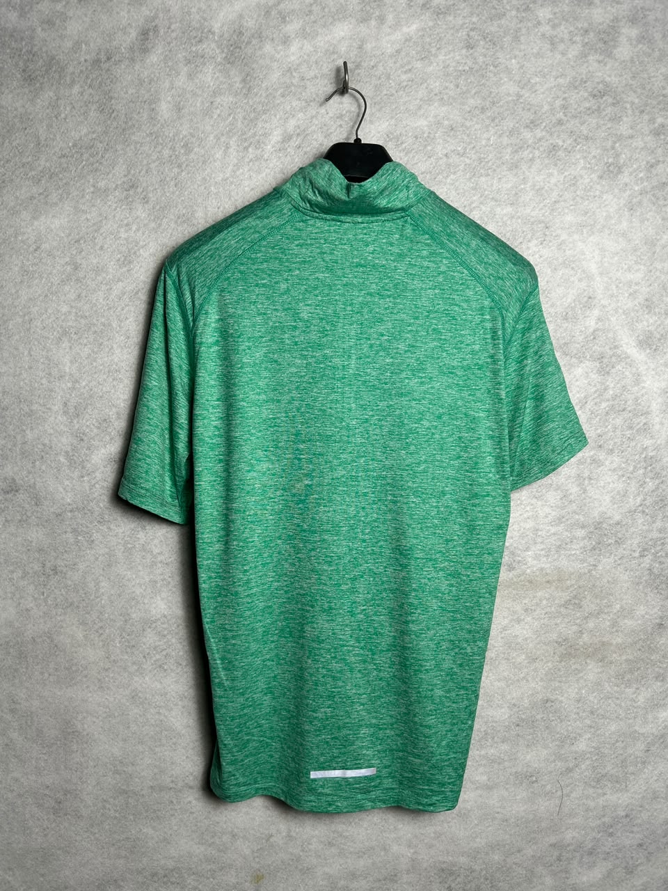 Nike Dri Fit Green High Round Neck - Large
