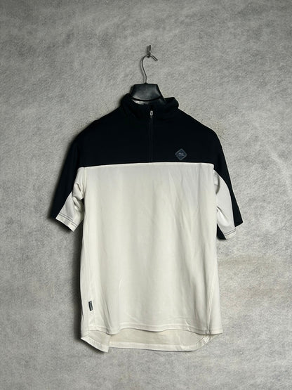 Fila Black And White Half Zip - Large