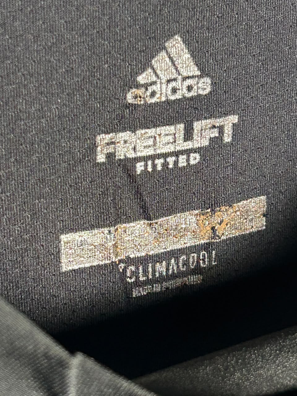 Adidas Free Lift Climacool Black Fitted Round Neck - Large