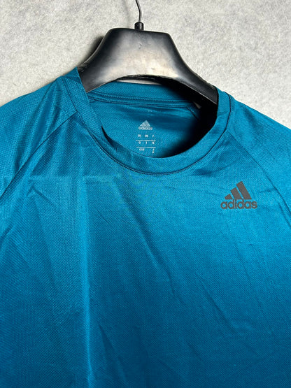 Adidas Blue Climalite Round Neck - Medium