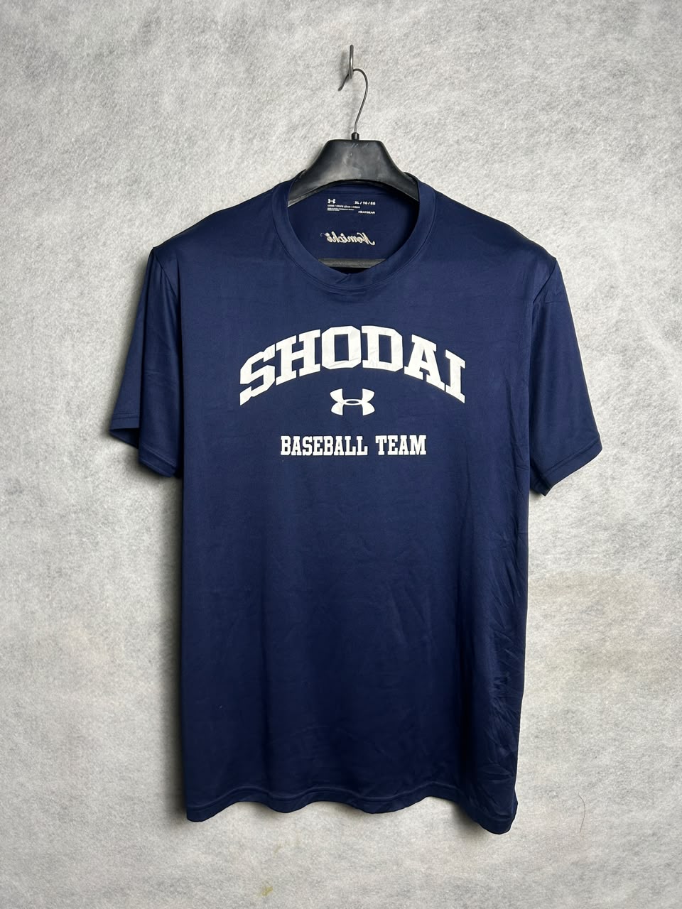 Under Armour Heat Gear Big Logo Shodai Blue Round Neck - XL