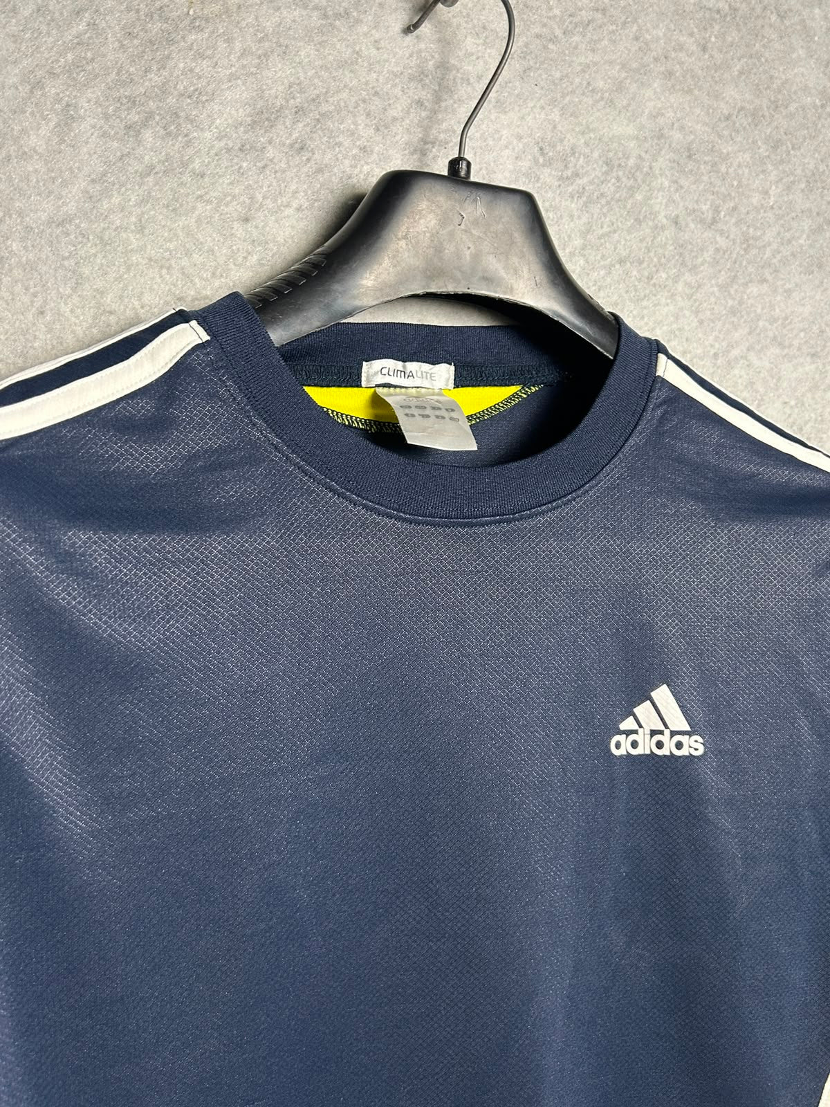 Adidas Blue And Yellow Climalite Round Neck - Nedium