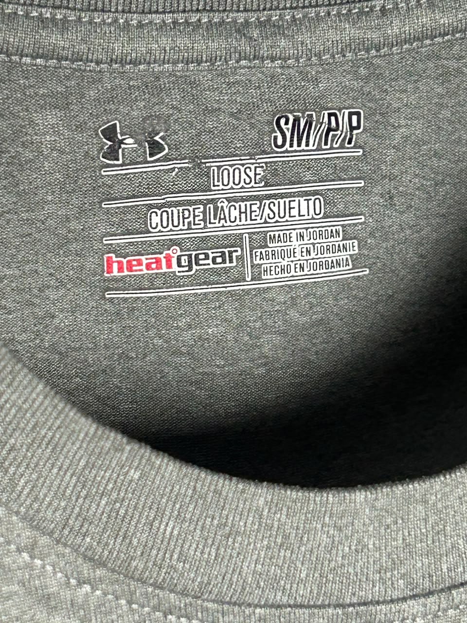 Undr Armour Heat Gear Big Logo Gamecock Grey - Small