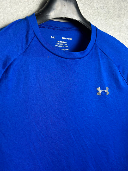 Under Armour The Tech Tee Blue Round Neck - Small