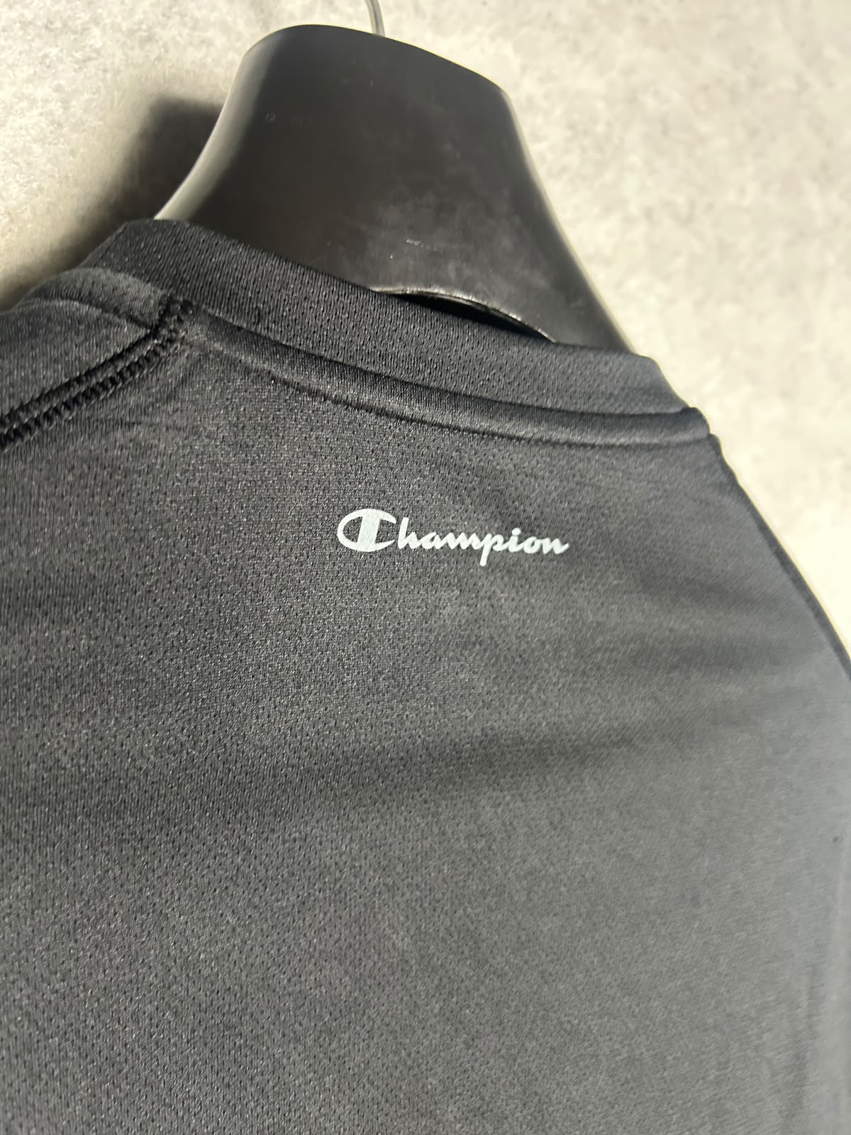 Champion Black Round Neck - 2XL