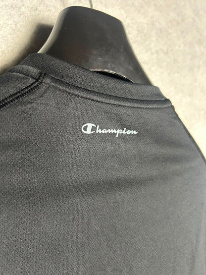 Champion Black Round Neck - 2XL